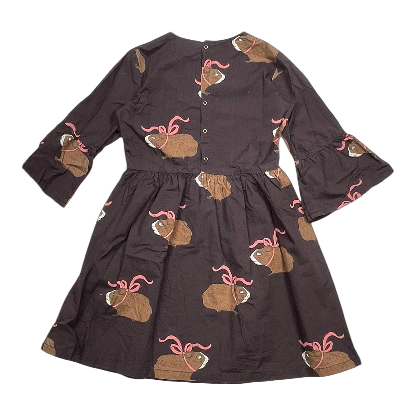 Mini Rodini woven dress, guinea pigs | 128/134cm