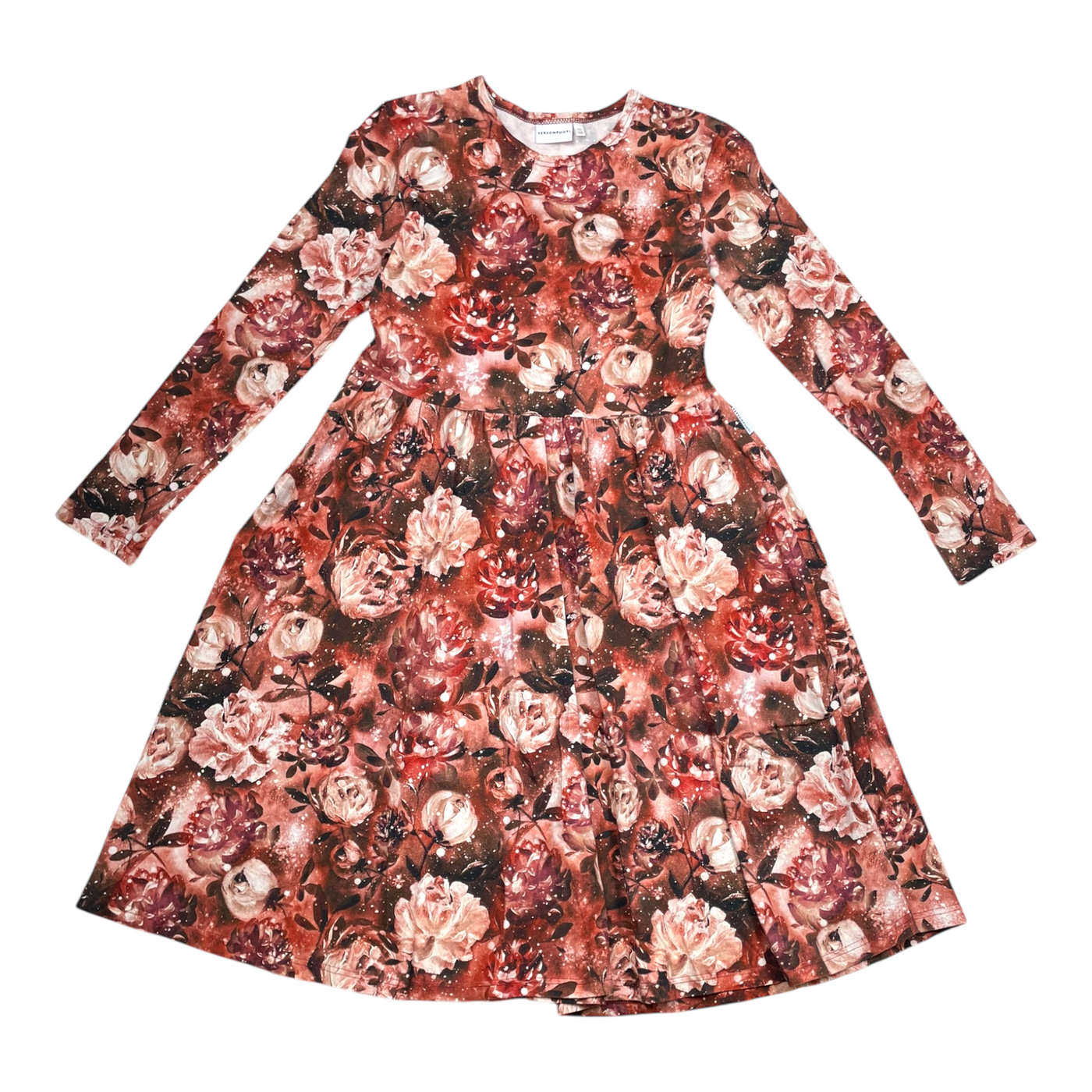 Versonpuoti tunic dress, flowers | 152/158cm