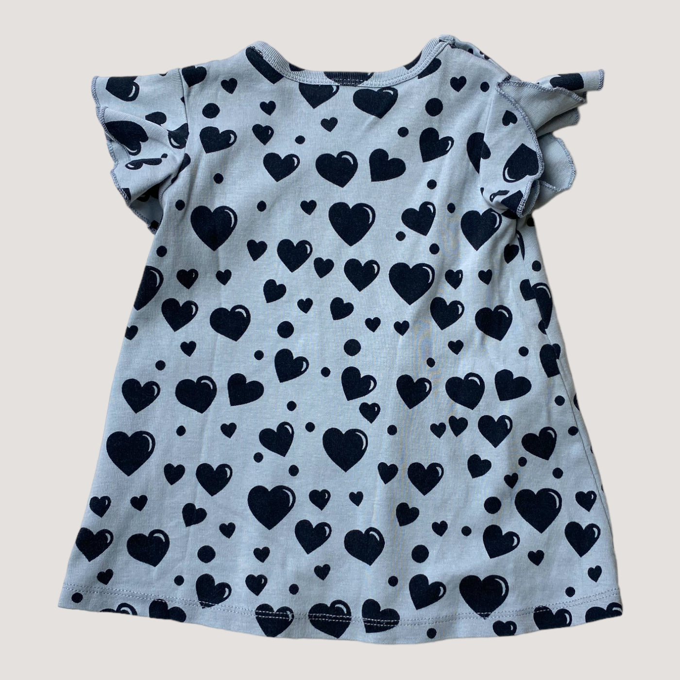 Mini Rodini t-shirt dress, hearts | 68/74cm