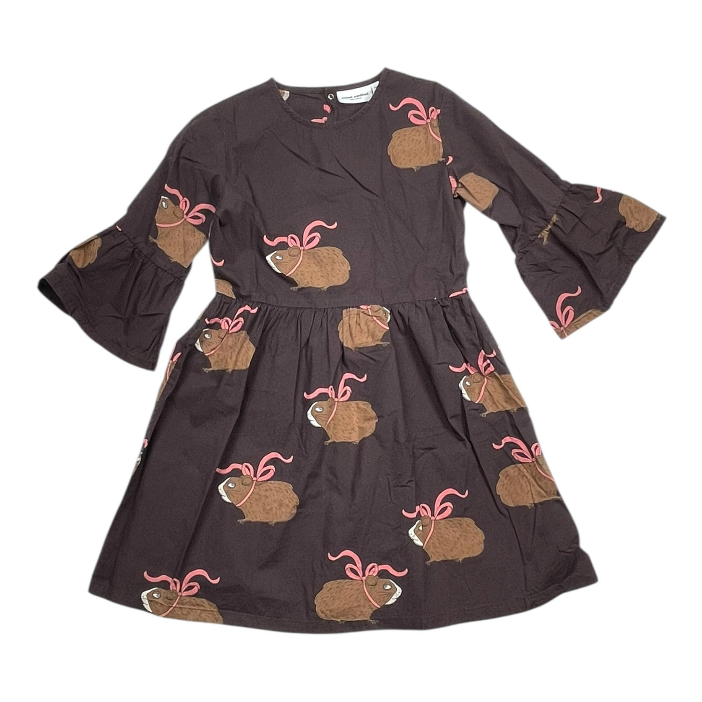 Mini Rodini woven dress, guinea pigs | 128/134cm