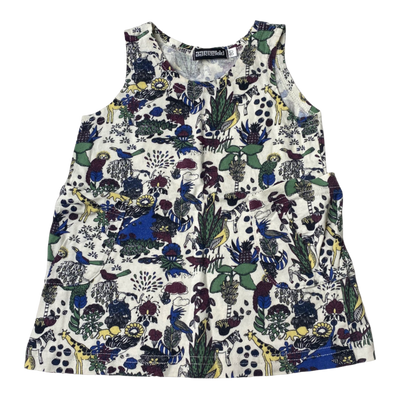 Aarre sleeveless dress, animals | 80cm