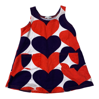 Marimekko dress, hearts | 90cm