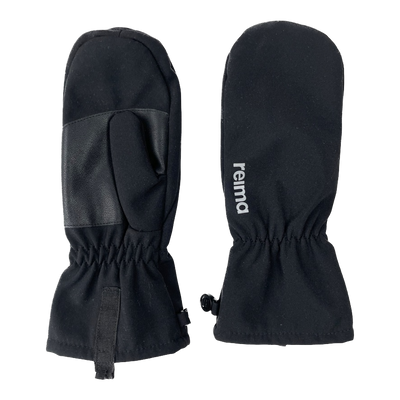 Reima osaten rain mittens, black | 12-14 y