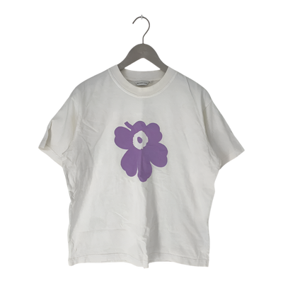 Marimekko Kioski unikko t-shirt, white | woman S