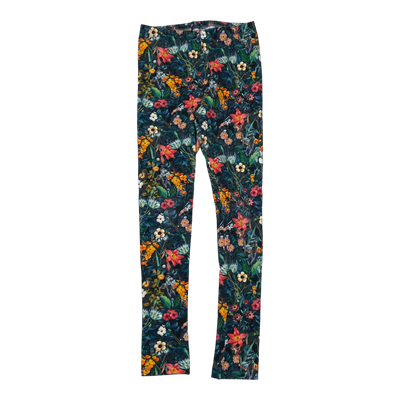 Metsola leggings, flowers | 122/128cm