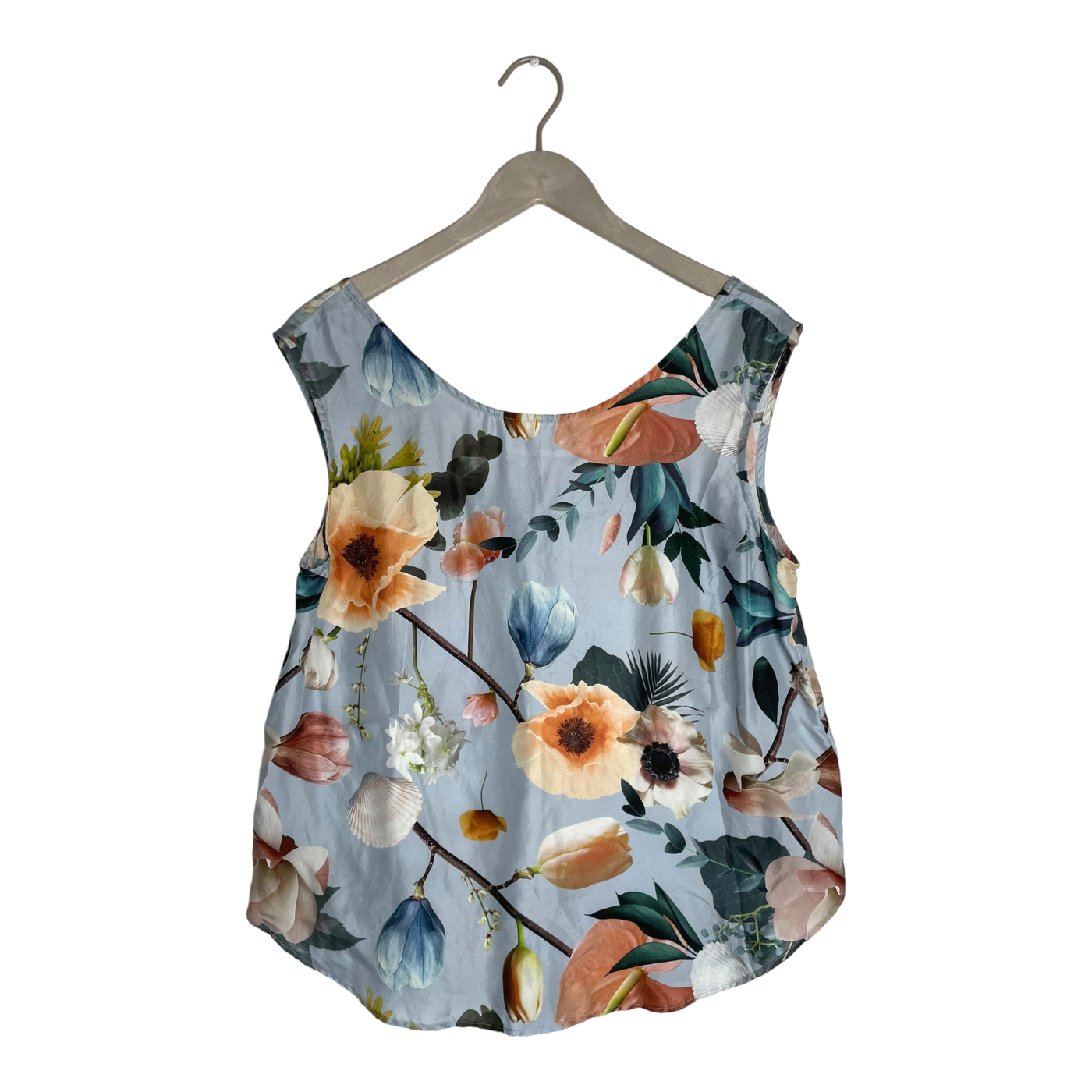 Uhana silk top, flower | woman M