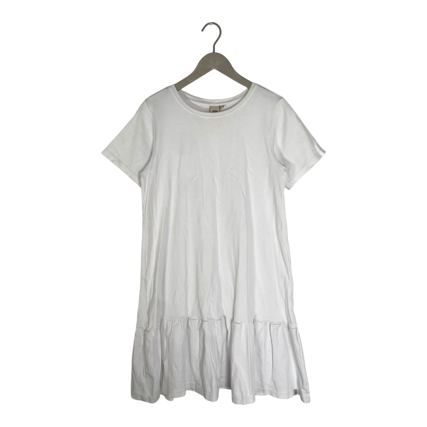 Kaiko ruffle t-shirt dress, white | woman S