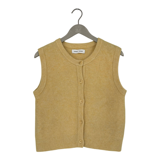 Samsøe Samsøe knitted vest, yellow | woman S