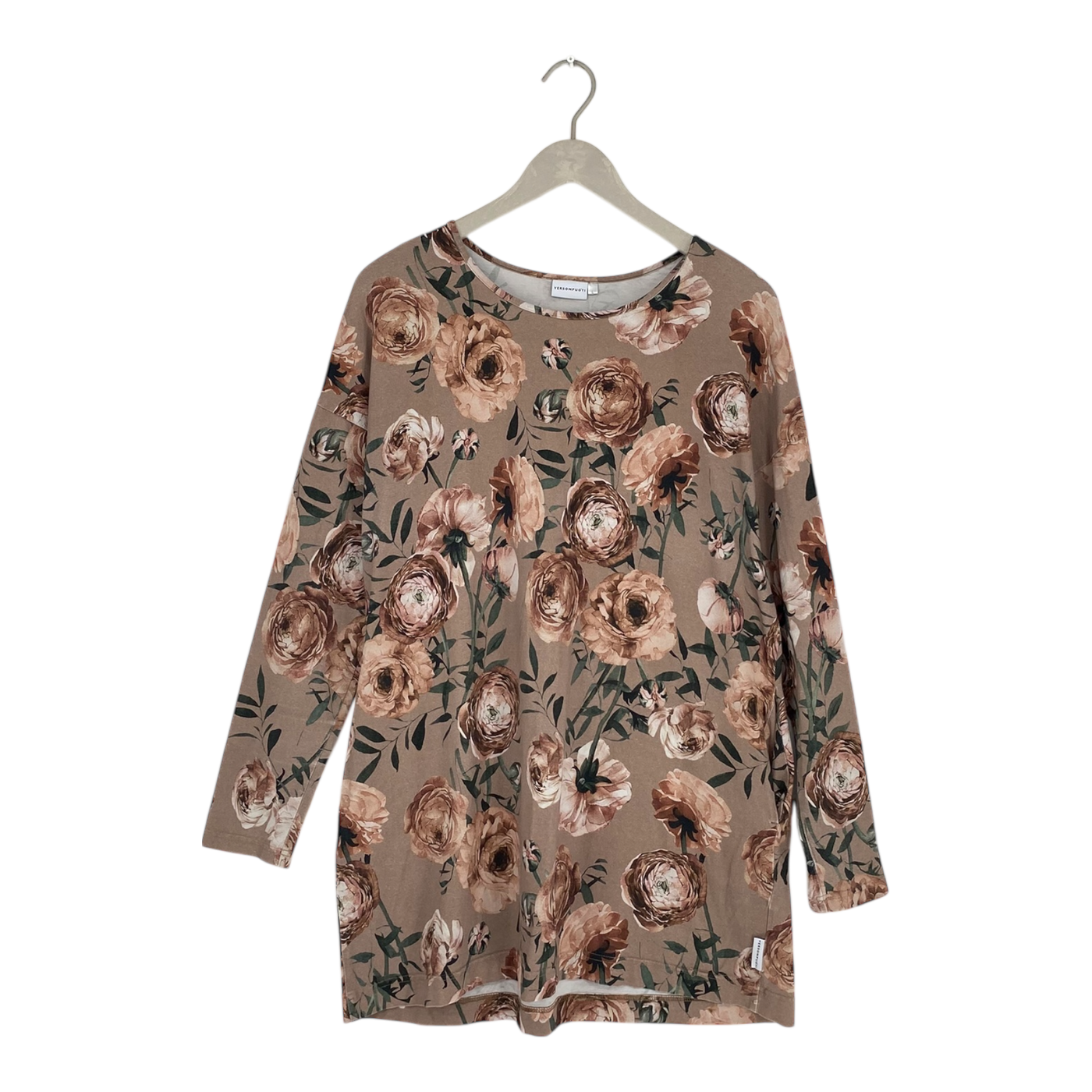 Versonpuoti tunic shirt, flowers | woman L