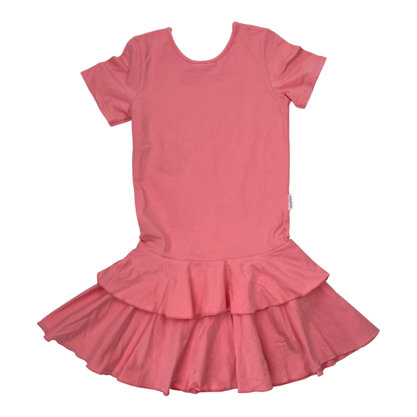 Gugguu t-shirt frilla dress, pink | 140cm