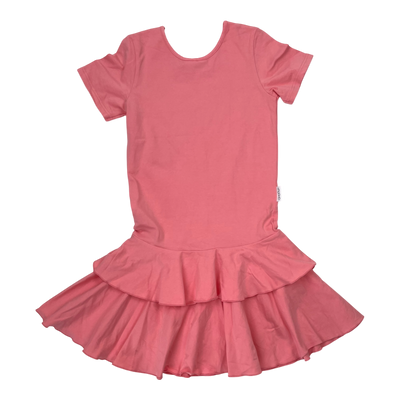 Gugguu t-shirt frilla dress, pink | 140cm