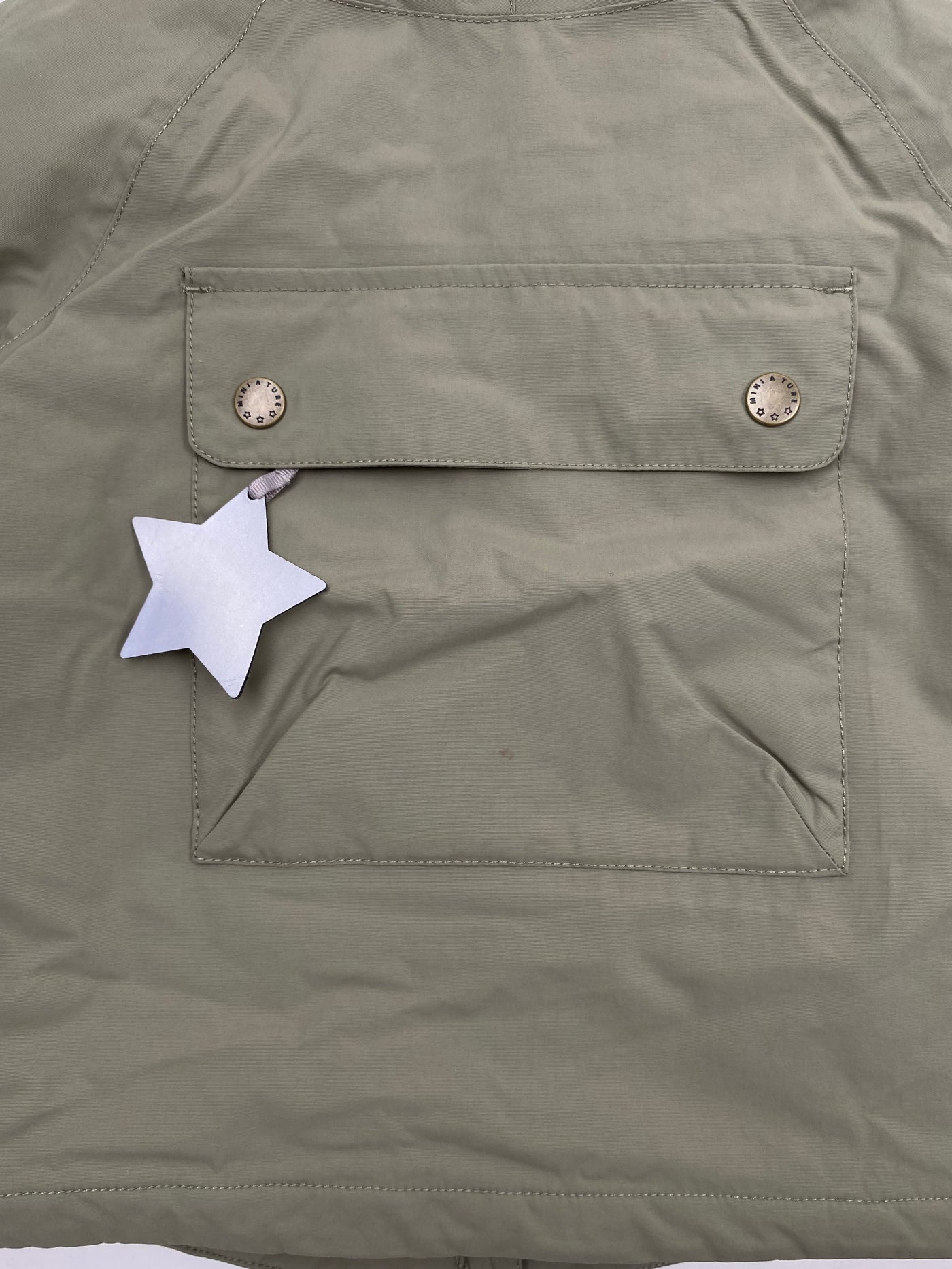 Mini A Ture matbabywen fleece lined winter anorak, moss green | 92cm