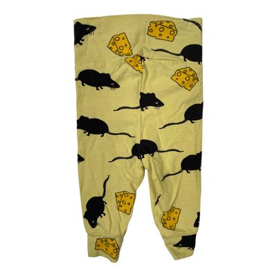 Mini Rodini mouse leggings, yellow | 56cm