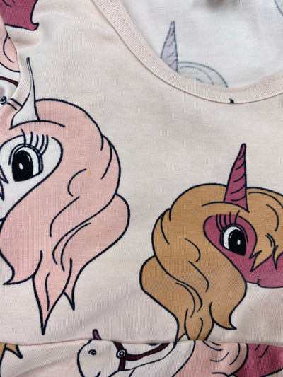 Blaa body dress, unicorn | 74/80cm