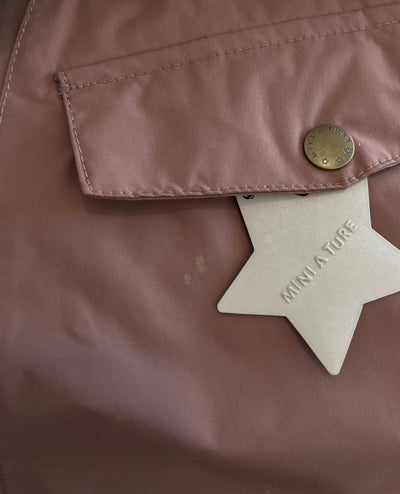 Mini A Ture matwang fleece lined winter anorak, rasberry | 98cm