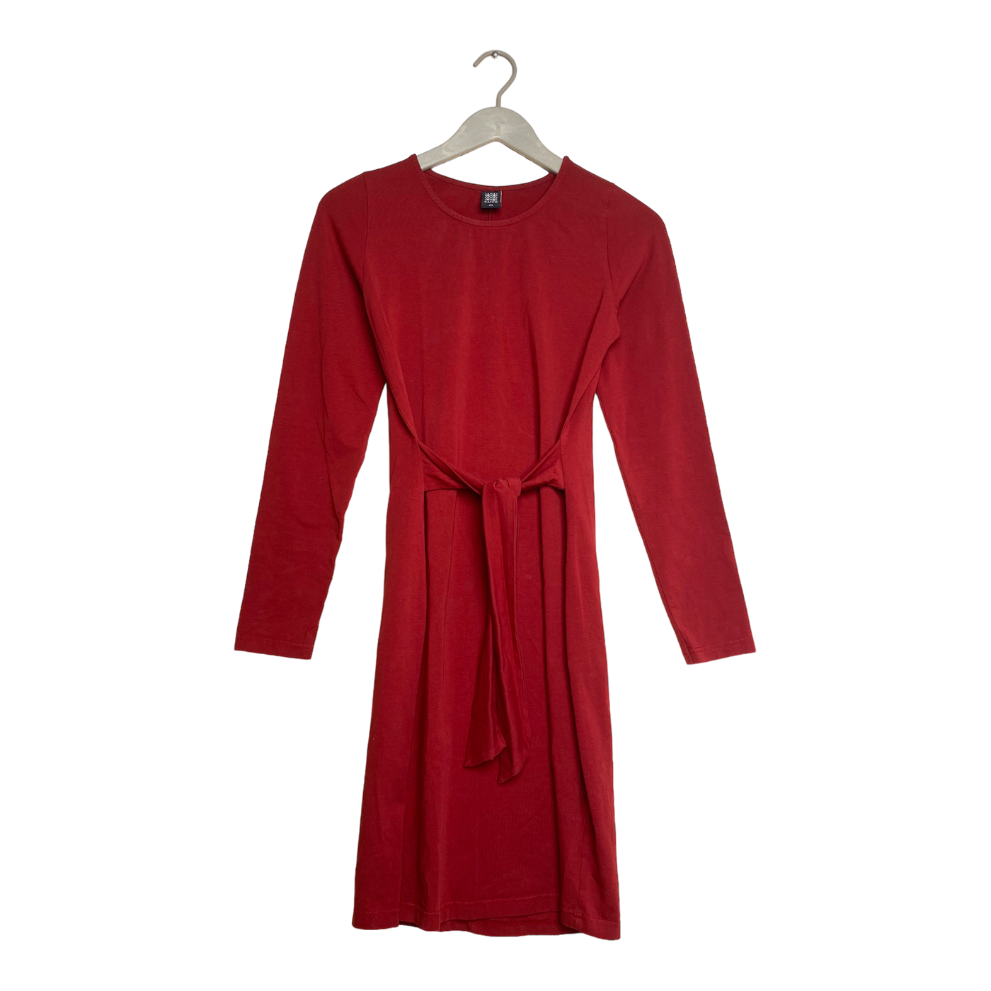 Kaiko belted dress, fire brick | woman XS