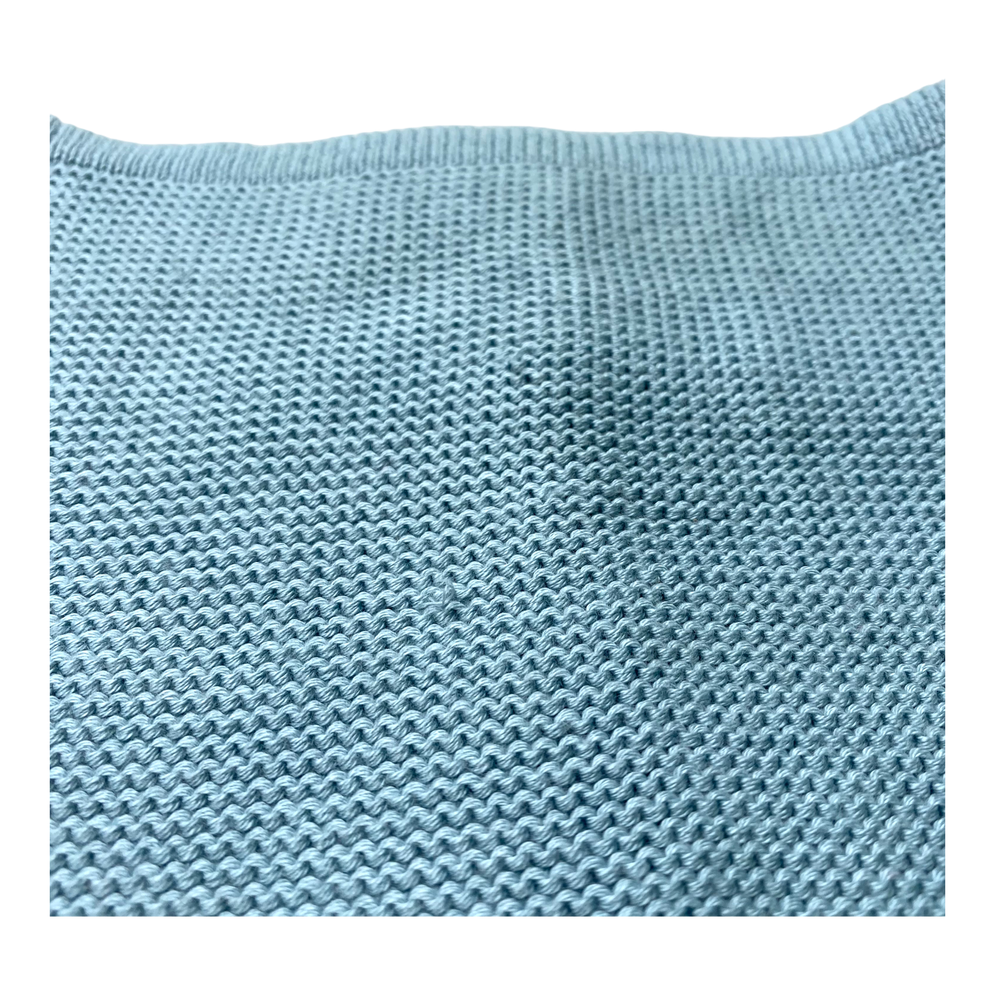 Metsola knitted cotton tube scarf, bluebird | onesize