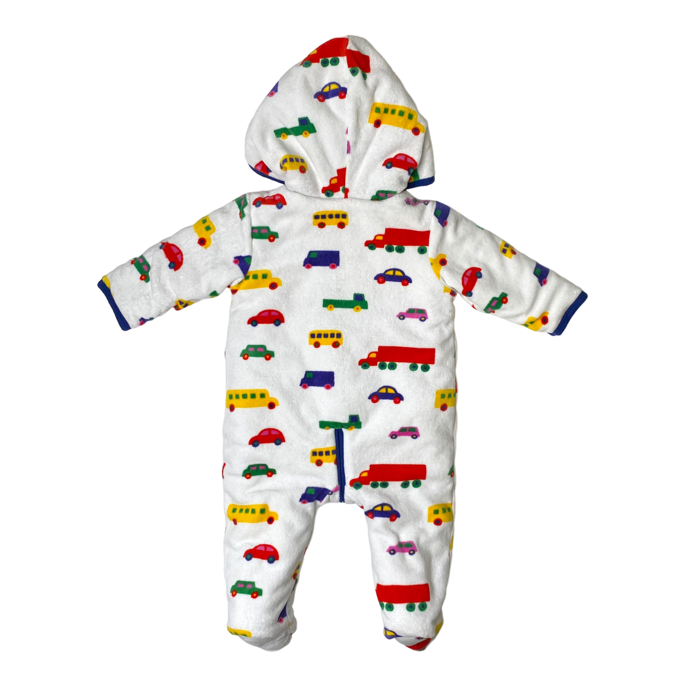 Marimekko warm hooded jumpsuit, cars | 68cm