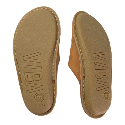 VIBAe Roma leather slippers, fawn tan | 36