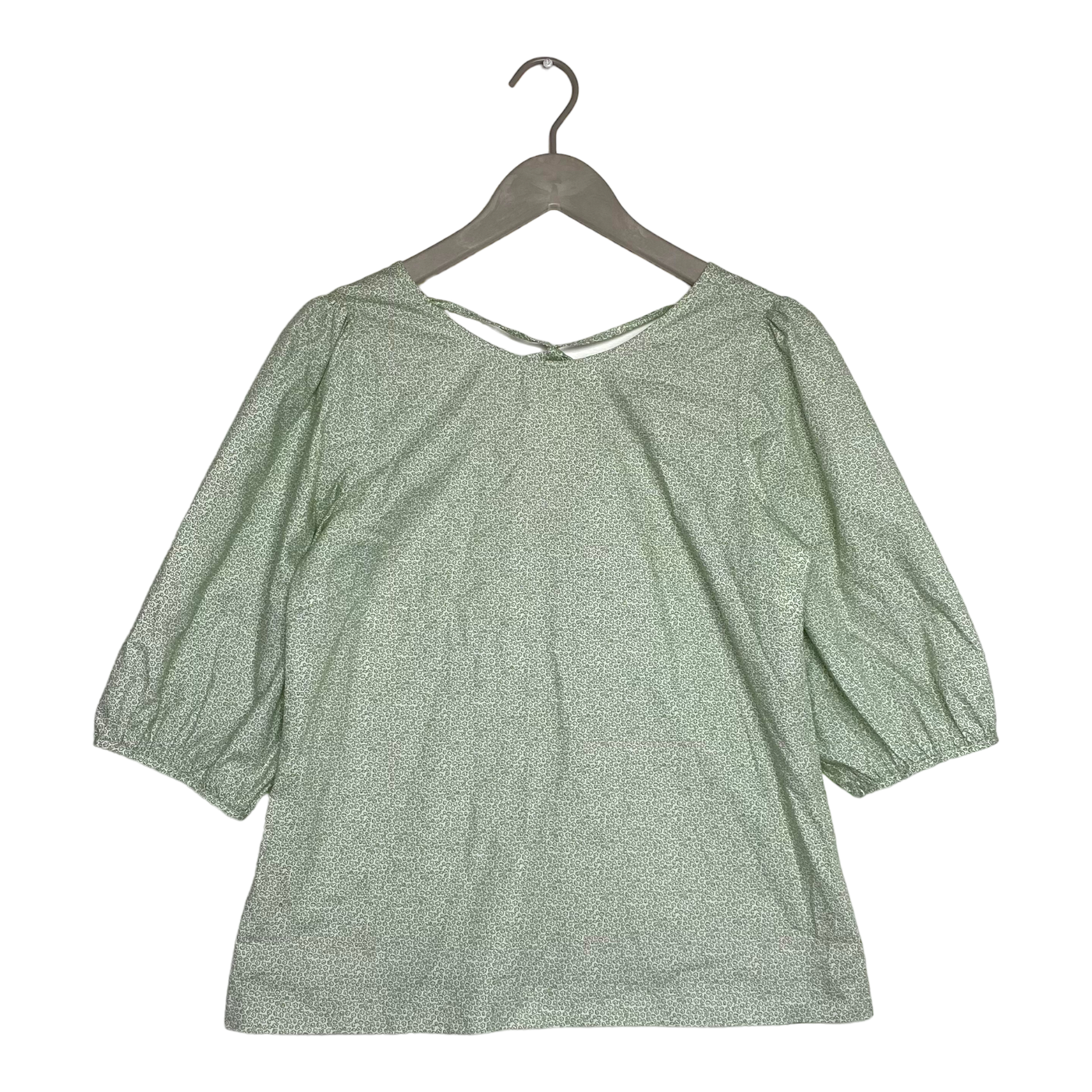 Residus bibi cotton blouse, green/white | woman S