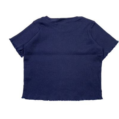 Kaiko rib t-shirt, midnight blue | 110/116cm