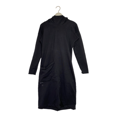 Ommellinen hoodie dress, black | woman XS