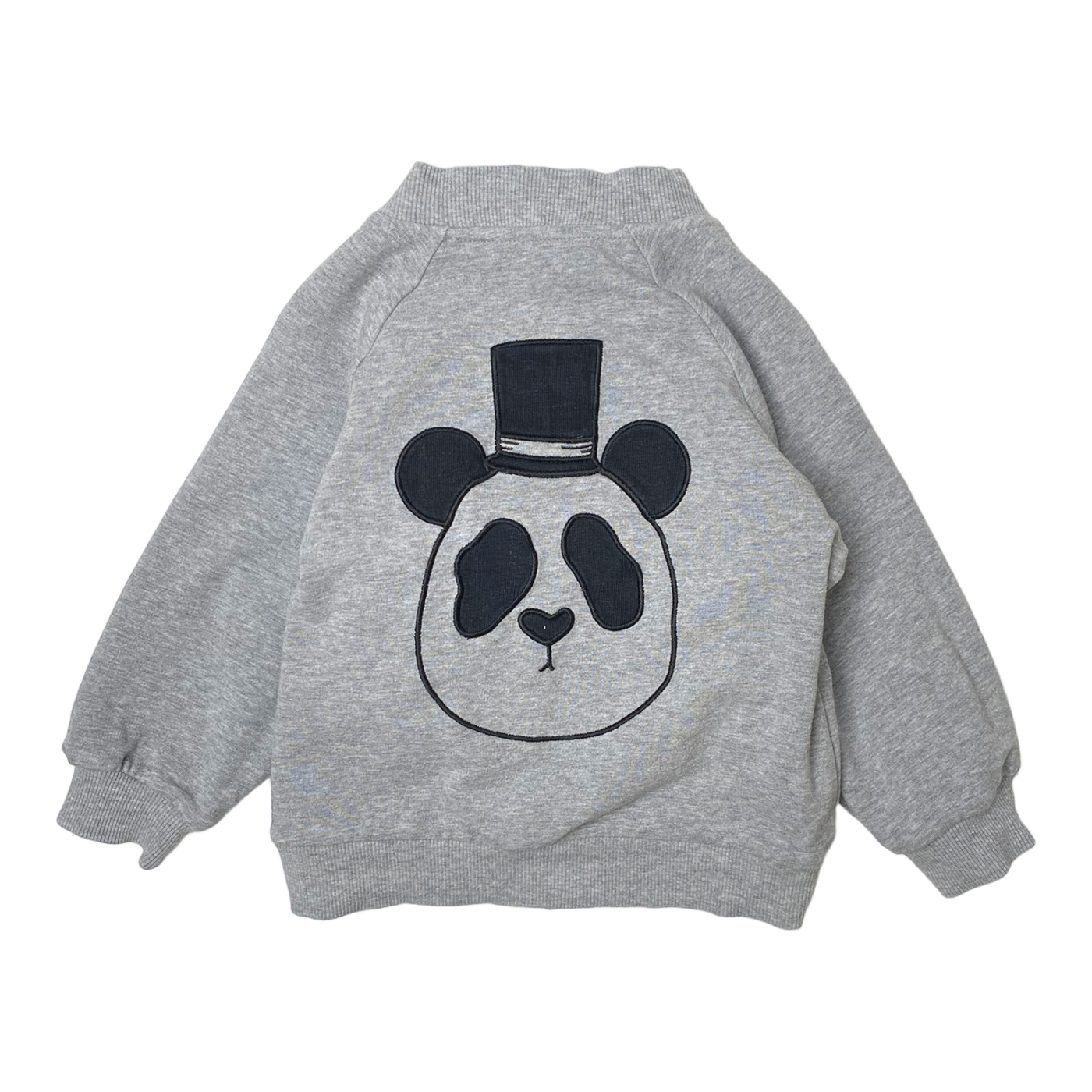 Mini Rodini reversible sweat jacket, panda/rat | 80/86cm