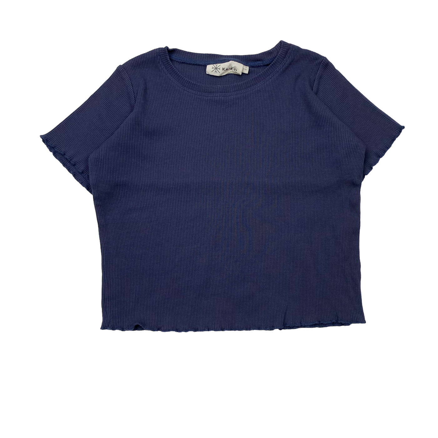 Kaiko rib t-shirt, midnight blue | 110/116cm