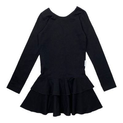 Gugguu frilla dress, black | 110cm