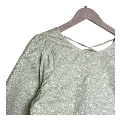 Residus bibi cotton blouse, green/white | woman S