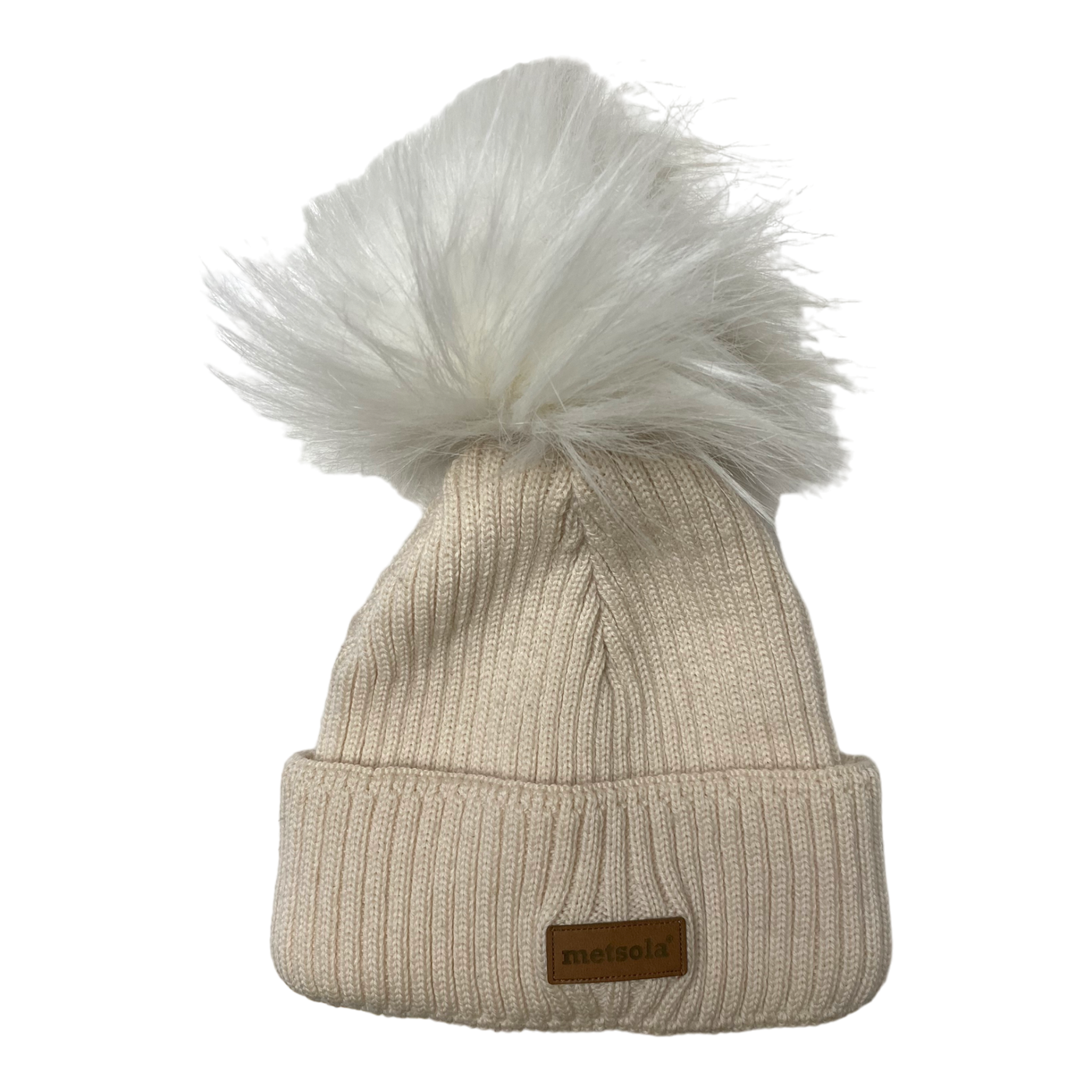 Metsola thick merino wool beanie, ivory | 1-2y