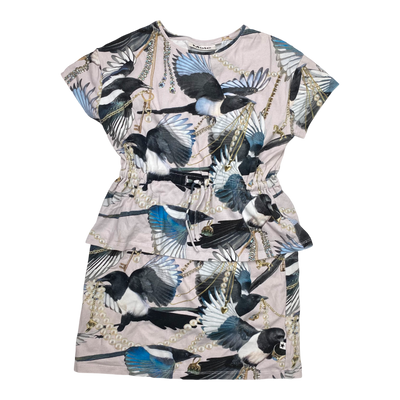 Molo t-shirt dress, bird | 110/116cm