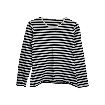 Marimekko stripe shirt, black/white | woman XS