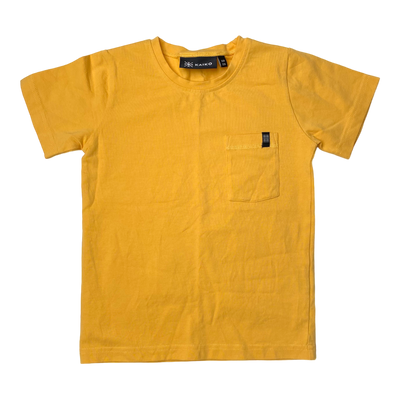Kaiko pocket t-shirt, amber | 110/116cm
