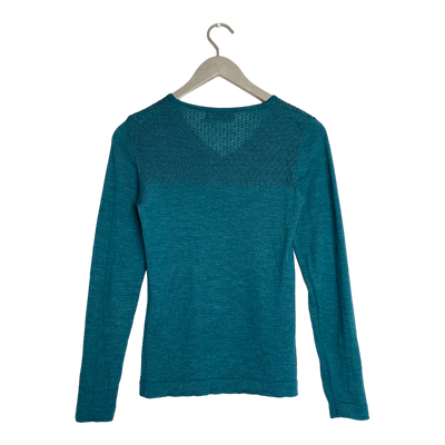 Alpa alpaca sweater, teal | woman XS