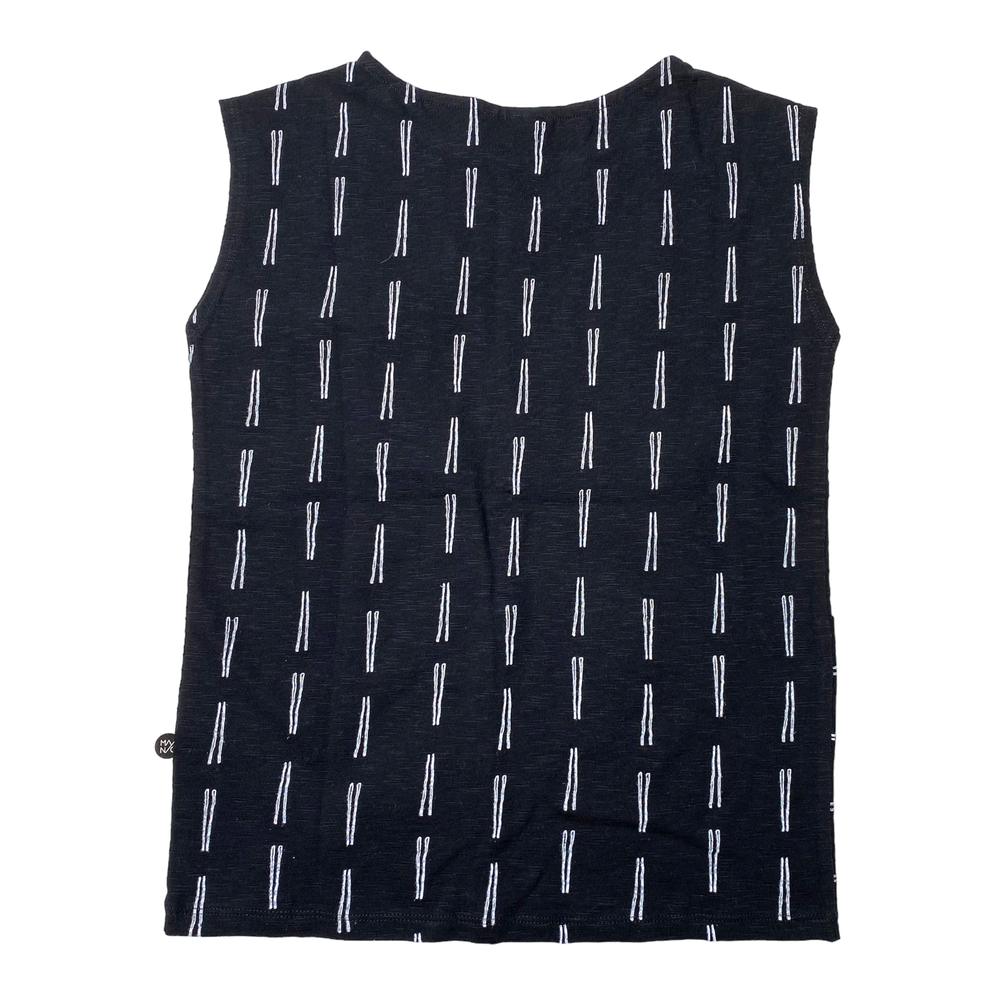 Mainio tank top, black/white | 134/140cm