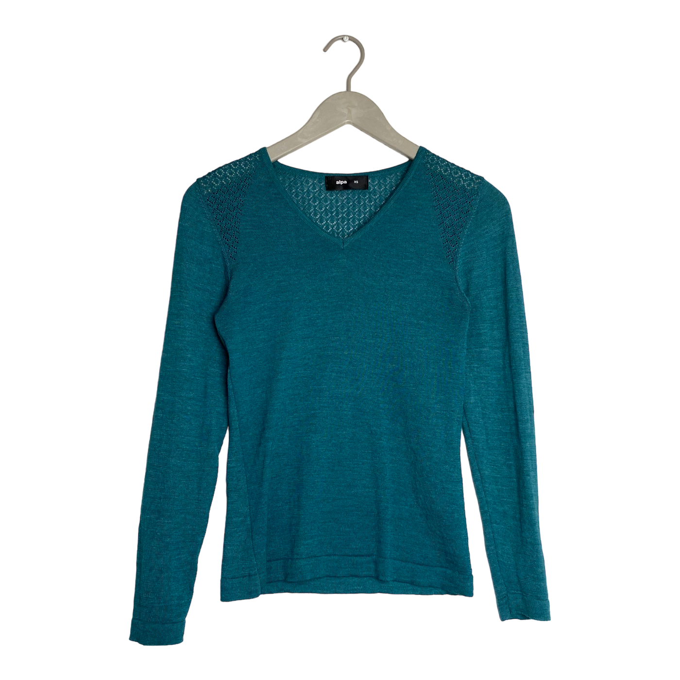 Alpa alpaca sweater, teal | woman XS