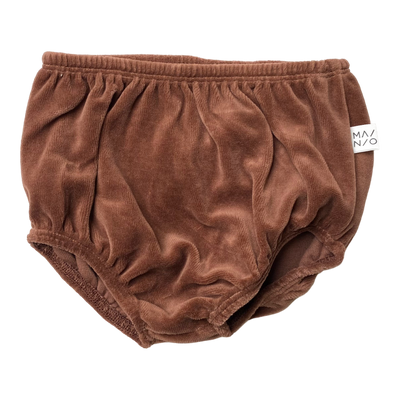 Mainio velour bloomers, chocolate | 86/92cm