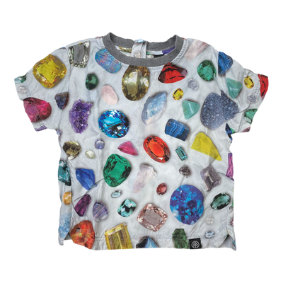 Molo woven t-shirt, diamonds | 92/98cm