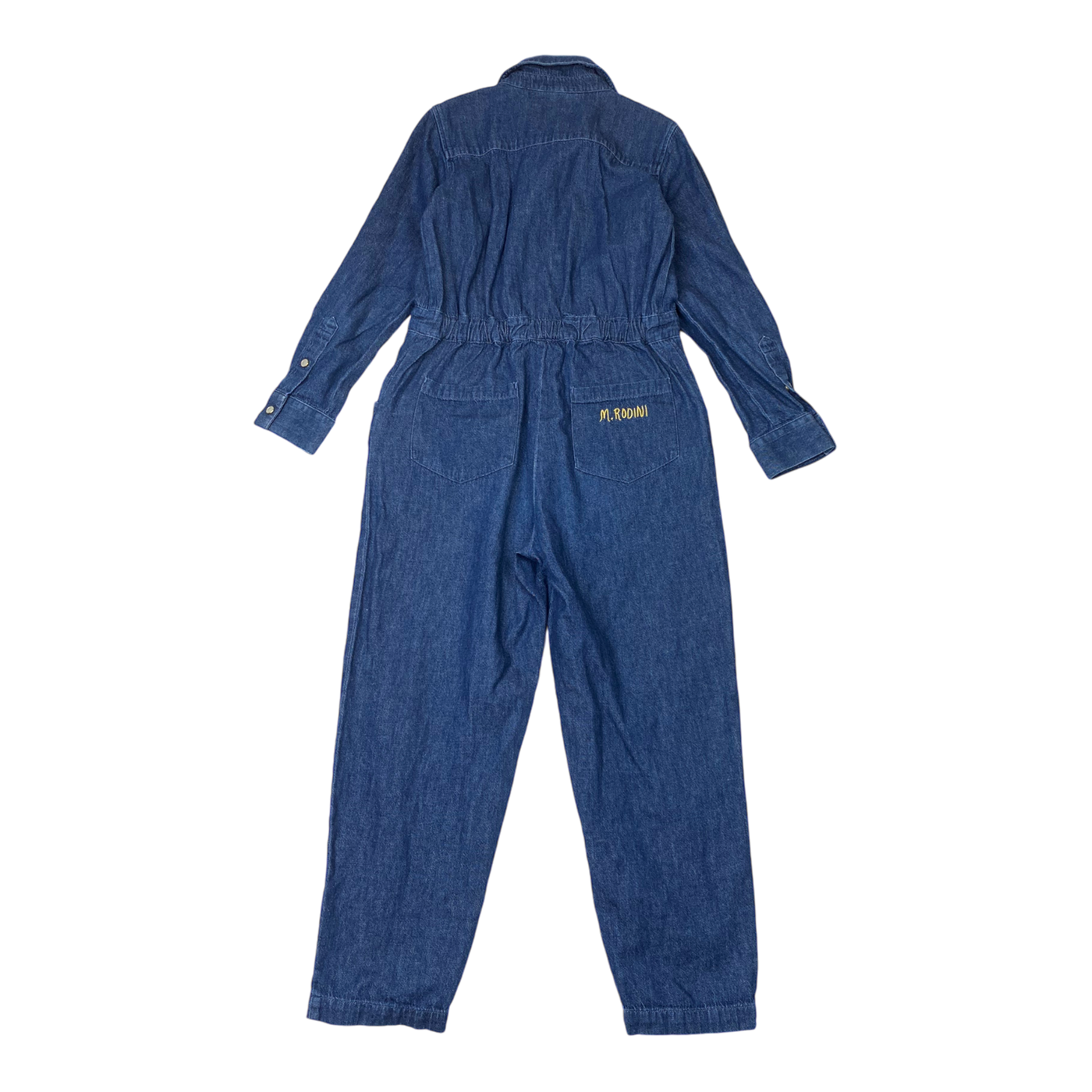 Mini Rodini denim jumpsuit, rose | 128cm