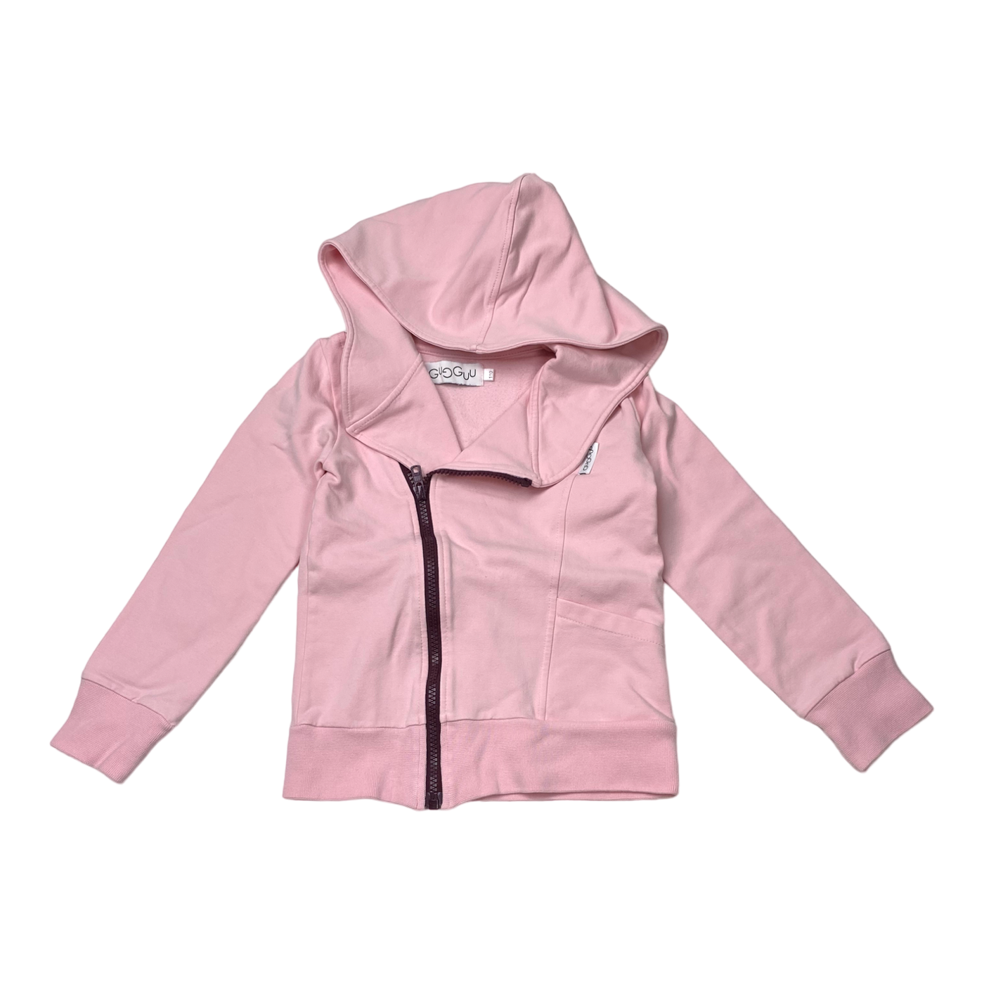 Gugguu zipper hoodie, pink | 110cm