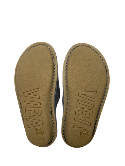 VIBAe Roma wool slippers, heathered grey | 38