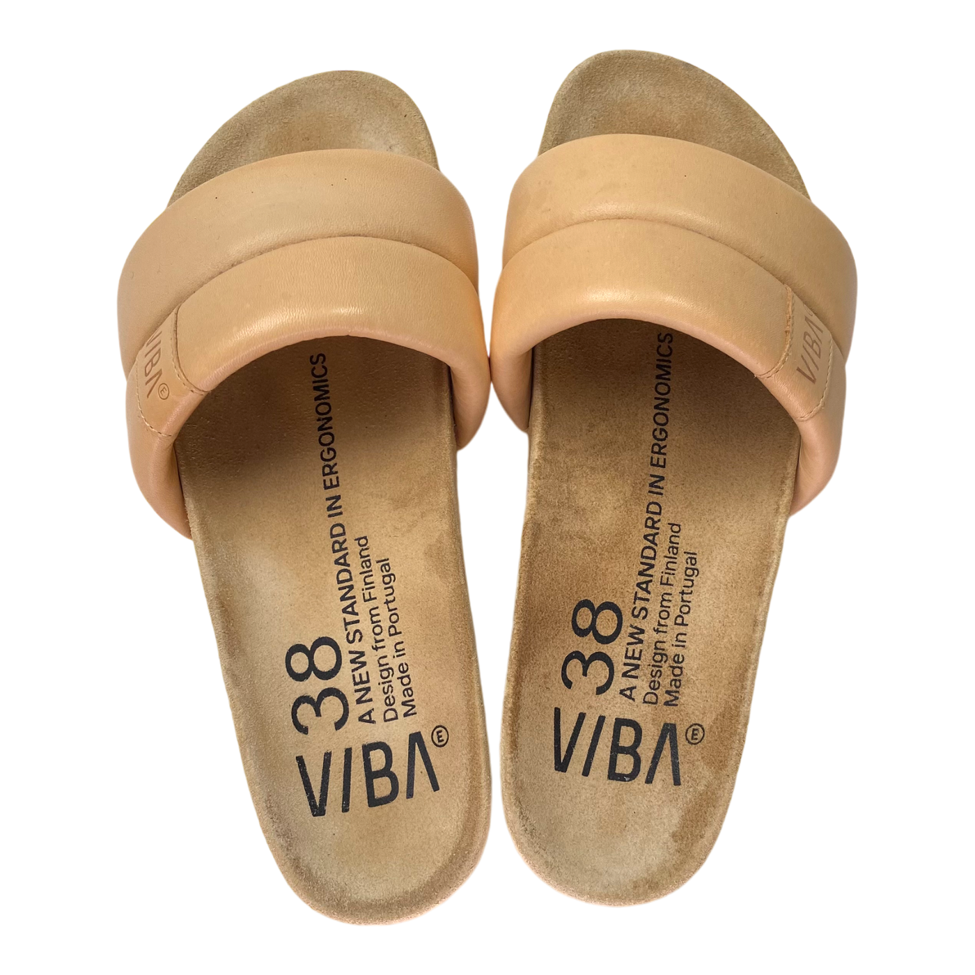 VIBAe Porto leather sandals, desert nude | 38