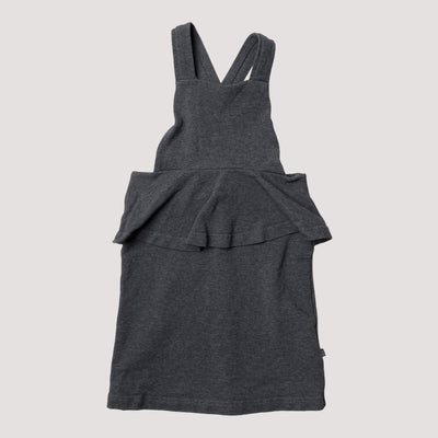 Kaiko strap dress, dark grey | 110/116cm