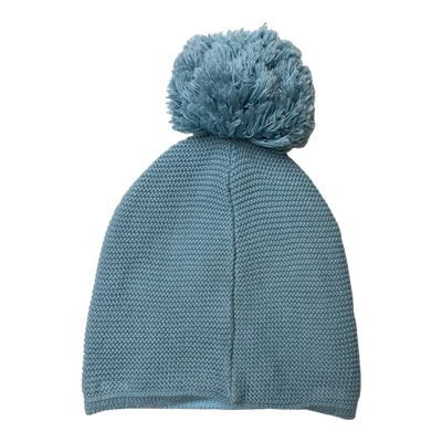 Metsola knitted cotton beanie, bluebird | 3-4y