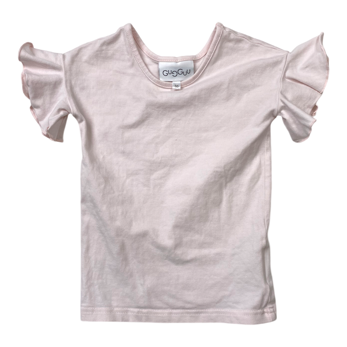 Gugguu frill t-shirt, pink | 86cm