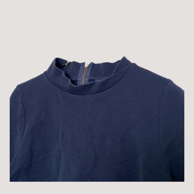 Uhana zipper shirt, midnight blue | woman L