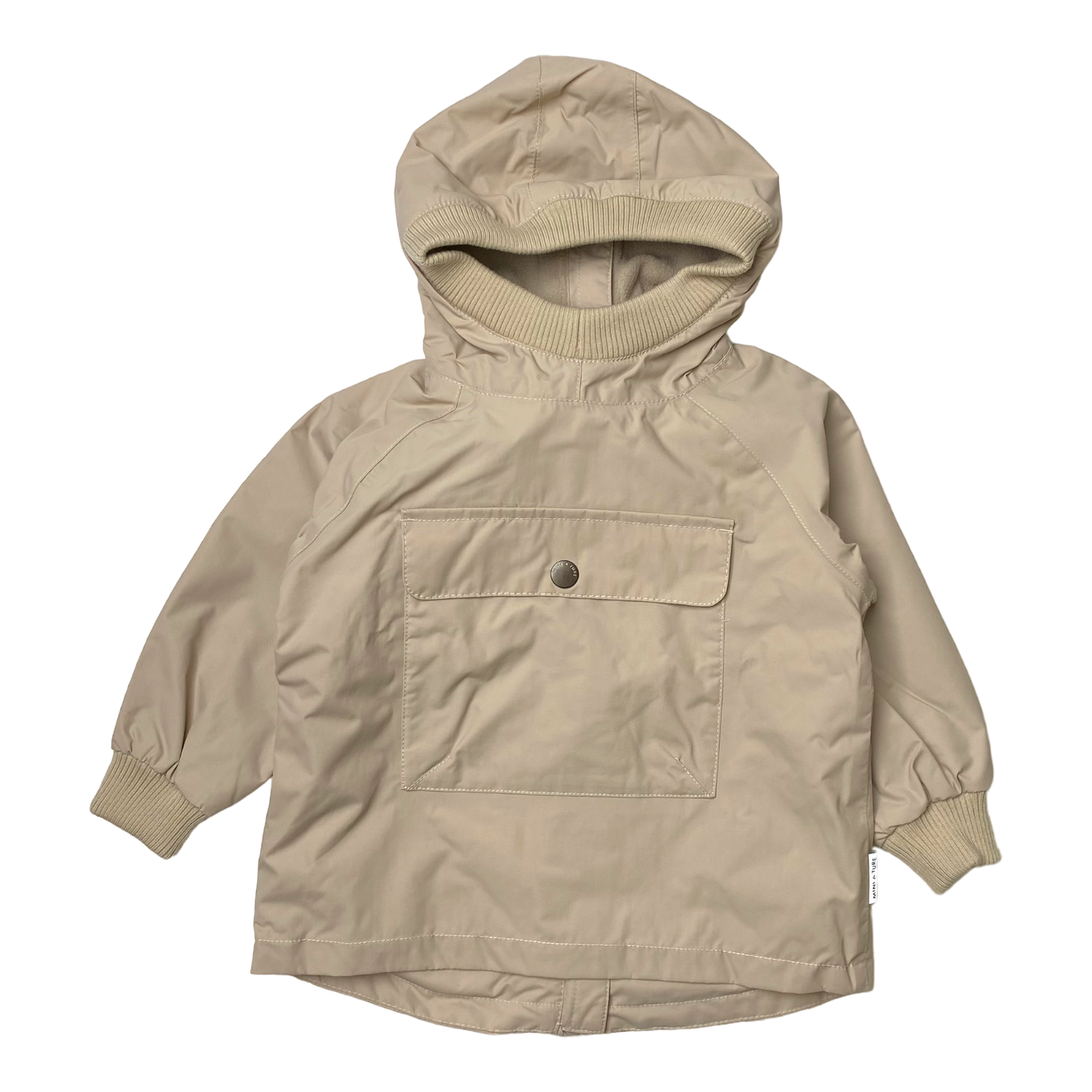 Mini A Ture baby vito midseason fleece anorak, doeskind sand | 86cm