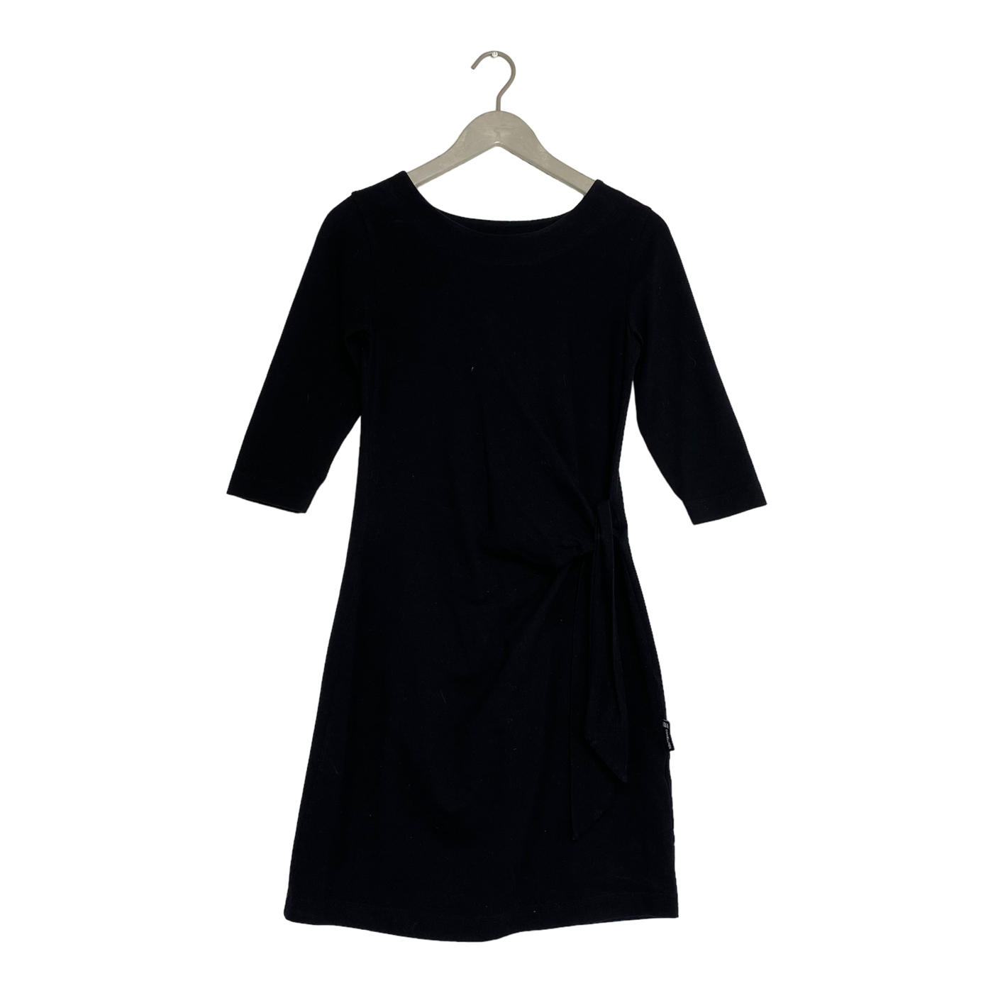 Ommellinen knot 3/4 sleeve tunic, black | woman XS