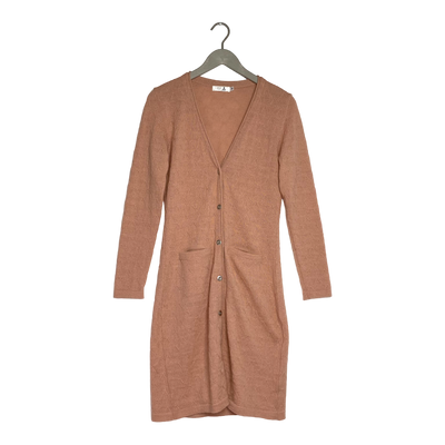 Alpa alpaca wool cardigan, peach | woman S